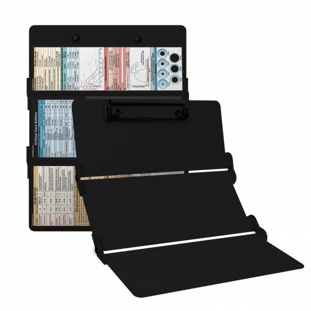 WhiteCoat Clipboard® Trifold - Blackout Critical Care Edition
